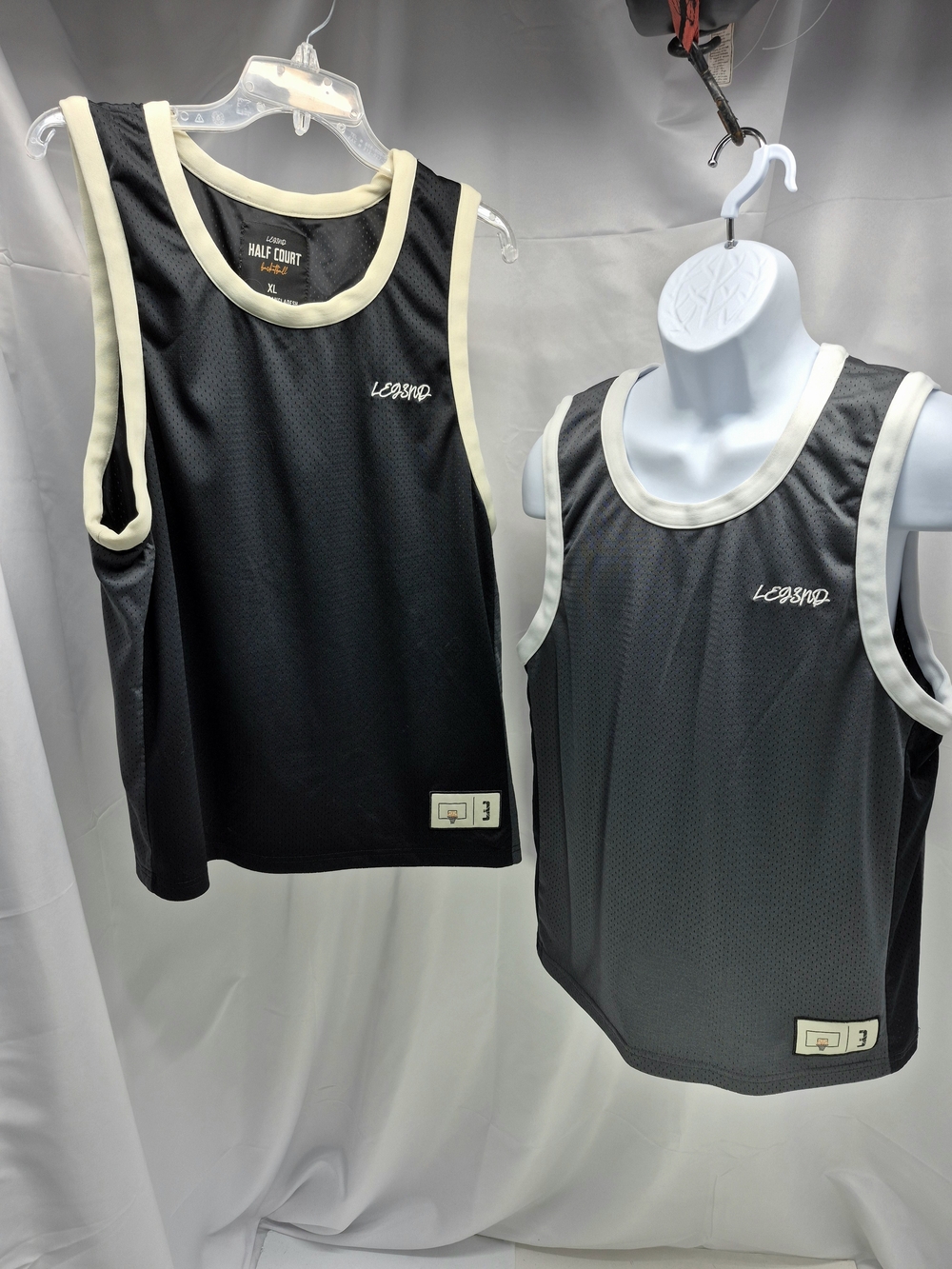 Legend Half-Court Mesh Basketball Jerseys Tank Tops Sz XL Bundle Of 2 Retro 90s